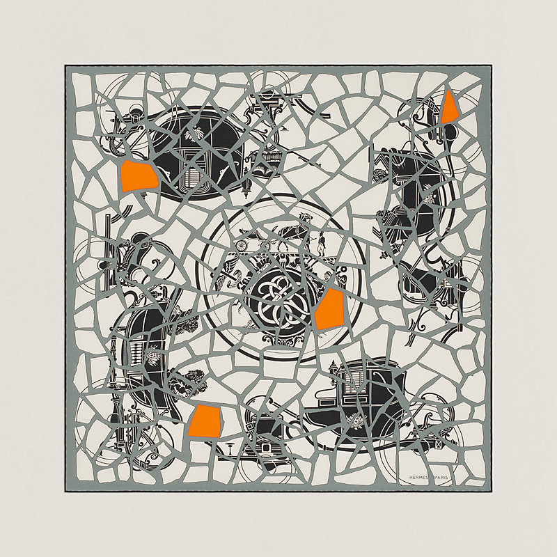 Ex-Libris en Mosaique scarf 65 | Hermès Singapore